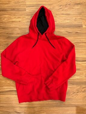 H&M Red and Black Hoodie